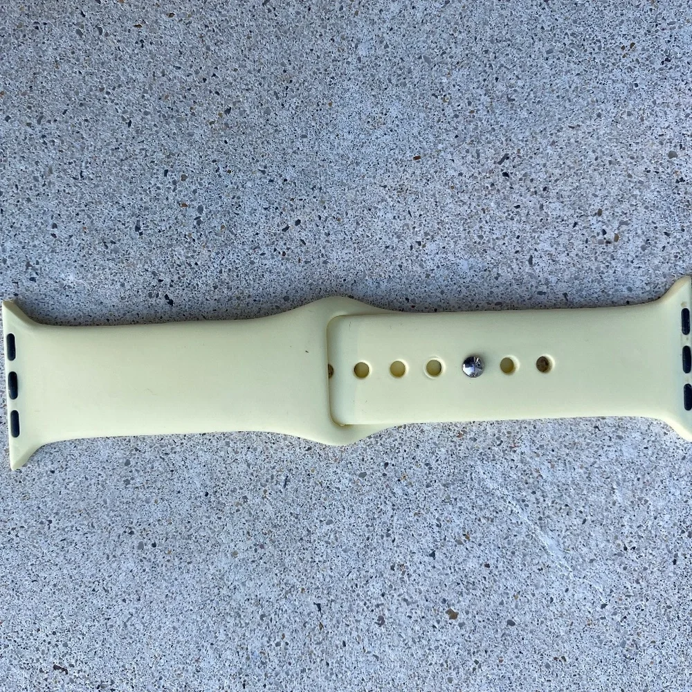 sport watch band for Apple Watch pale yellow 38mm